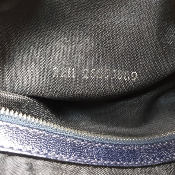 FENDI Vintage Baguette Navy Blue Suede Leather - Picture 10 of 10